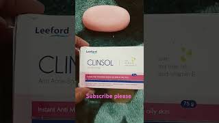 Clinsol anti acni soap short video [upl. by Yanad]