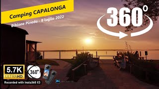 VR 360° Camping Capalonga mare e laguna porto Baseleghe Bibione Pineda VE UHD [upl. by Breh654]