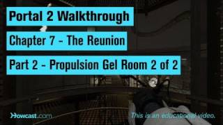 Portal 2 Walkthrough  Chapter 7  Part 2 Propulsion Gel Room 2 of 2 [upl. by Alur]