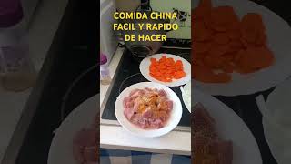 COMIDA CHINA FACIL Y RAPIDO DE HACER CERDO SALTEADO DE LEGUMBRES [upl. by Till548]