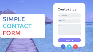 Responsive Contact form with google map using html css and bootstrap [upl. by Cusick]