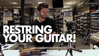 Strings Direct TV  How To Restring Your Guitar  No Slippage No Issues [upl. by Allac945]