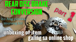 Rear disc brake conversion Pinoy style [upl. by Yole674]