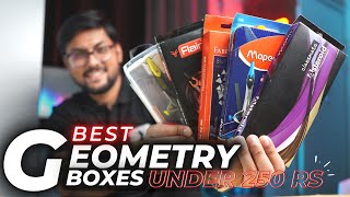 Best Geometry Box for Students  250 Rs in India  Classmate vs Maped vs Faber Castell vs Flair [upl. by Etteneg]