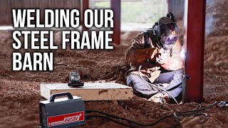 WELDING THE STEEL FRAME amp FIRST LOOK AT THE VIEW [upl. by Pernas857]