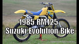 1985 Suzuki RM125 Evolution Dirt Bike [upl. by Howe]