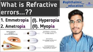 Emmetropia and Ametropia  Refractive errors of eye  MKSharma Ophthalmic Education [upl. by Radu356]