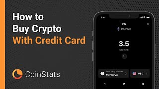 CoinStats Wallet  How To Buy Crypto With Credit Card [upl. by Epotimet501]