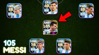 How To Train 106 Rated L Messi In eFootball 2024  Argentina 24 Premium Pack [upl. by Sissie]