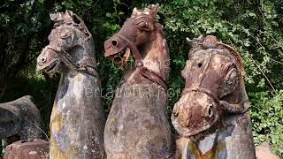 Clay horses of Namana Samudran shrine [upl. by Katsuyama]