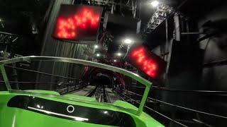 Verbolten with lights on Front Seat POV at Busch Gardens Williamsburg [upl. by Anelram305]