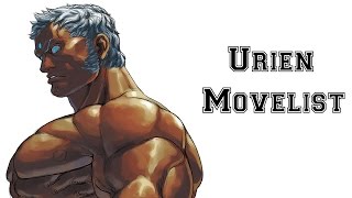 Street Fighter III 3rd Strike  Urien Move List [upl. by Jilly976]