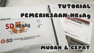 TUTOTIAL PEMERIKSAAN HBsAg [upl. by Rayham]