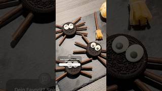 KEKSSPINNEN🕸️Der perfekte SNACK für HALLOWEEN🎃👻 diy rezept backen food halloween [upl. by Powder818]