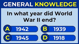 50 General Knowledge Questions How Good is Your General Knowledge [upl. by Dam]