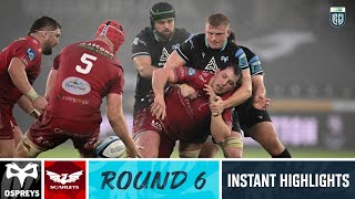 Ospreys v Scarlets  Instant Highlights  Round 6  URC 202324 [upl. by Geiger]