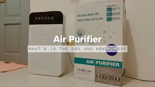 How to Use an Air Purifier What’s in the Box How to Remove Filter Cover of Air Purifier 🍃🌬 [upl. by Meil]