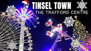 Tinsel Town  Trafford Centre Manchester  Christmas Funfair  Walkaround and on ride POVs [upl. by Ayam]