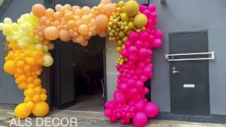 How to Make a Stunning 3m x 2m Balloon Arch [upl. by Elleniad142]