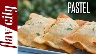 Brazilian Pastel  Easy Meat Pie Recipe [upl. by Yevol786]