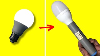 DIY Rechargeable Lamp Brilliant LED Life Hack and Creative Torch Light Invention [upl. by Lener926]