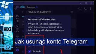 Jak usunąć konto Telegram [upl. by Almap764]