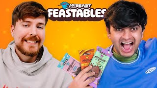 Trying Every MrBeast Feastables Chocolate [upl. by Cain]