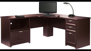 Amazon com Customer reviews Realspace Magellan Performance 71 W L Shape Corner Desk Cherry [upl. by Rabah147]