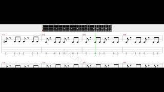 Lefthanded  Semangat Lamina Bass Tab Tutorial [upl. by Mahseh685]