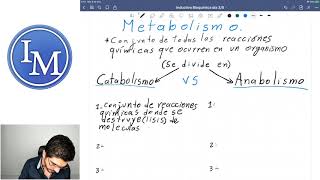 Introducción a la Bioquímica  Clase 1  Metabolismo Anabolismo y Catabolismo [upl. by Yebba]