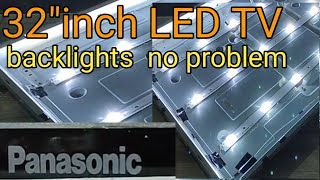 Panasonic 32quot inch LED TV backlight repairing and new LED strip installation [upl. by Enyaz823]