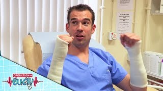 Science for Kids  Plaster Cast Challenge  Removing Cast  Operation Ouch [upl. by Zarger]