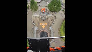 Oblivion FRONT ROW POV Alton Towers rollercoaster rollercoasterpov altontowers [upl. by Airdnaxela433]