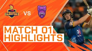 2023 Abu Dhabi T10 Match 1 Highlights Deccan Gladiators vs New York Strikers  Season 7 [upl. by Sibylla32]