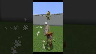 Iron Golem vs Barakoa Barakoana Mowzies Mob  Minecraft Mob Battle Shorts [upl. by Ursi340]