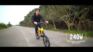 LEHE S1 36v 240w urban electric bike 20 inch with fashionable design [upl. by Pelagias140]