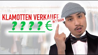 7 TAGE Klamotten verkaufen  OHNE REICHWEITE 🤑  wie viel habe ich verdient  bhpdao [upl. by Terri599]