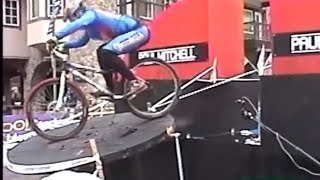 Kenny Belaey riding 2 trials sections at 2001 UCI Worlds Vail Colorado [upl. by Eaj]