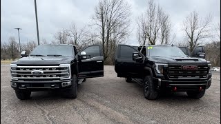 Ford Platinum HD tremor vs GMC AT4X HD [upl. by Annavahs752]