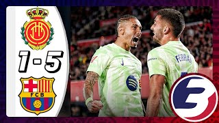 BARCELONA ARE BACK WITH FIVE GOALS 🙌🔥  FULL MATCH HIGHLIGHTS MALLORCA 15 BARCELONA  LA LIGA [upl. by Arracahs444]