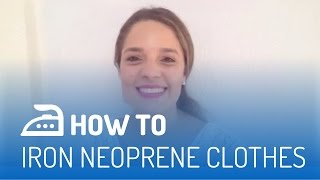 How to IRON NEOPRENEScuba fabric clothes II SARA MORA [upl. by Gnauq]