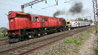 RARE VIDEO  WDM3D ALCO HAUL EMU  DECOUPLING AT HOWRAH STATION  INDIAN RAILWAYS [upl. by Julia367]