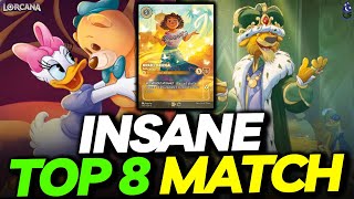 INSANE ENDGAME 🔥 EMERALD AMBER 🟢🟡 VS AMBER STEEL 🟡⚪ 🔥 TOP 8 LORCANA SET CHAMPIONSHIP SET 5 [upl. by Bassett]