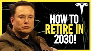 Retire on TESLA TSLA by 2030 How Many Stocks Post Split [upl. by Hait]