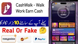 CashWalk Walk Work Earn Cash App  CashWalk App Withdrawal Proof  CashWalk App Real or Fake [upl. by Emelita]