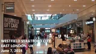 Westfield Stratford City Mall East London UK  June 7 2014 [upl. by Artie]