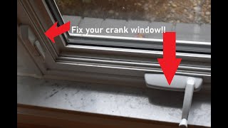 Crank  Casement Window Will Not Close  EASY DIY REPAIR [upl. by Alekahs]