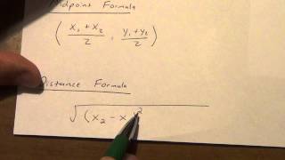 Lesson 13  Midpoint Formula and Distance Formula [upl. by Jarvey]