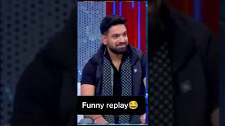 Tabish hashmi show  Haris rauf funny replay 😂🤣 trendingshorts funny comedy [upl. by Bottali]