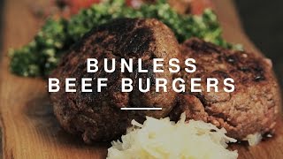 Bunless Beef Burgers  Madeleine Shaw  Wild Dish [upl. by Adnawahs]